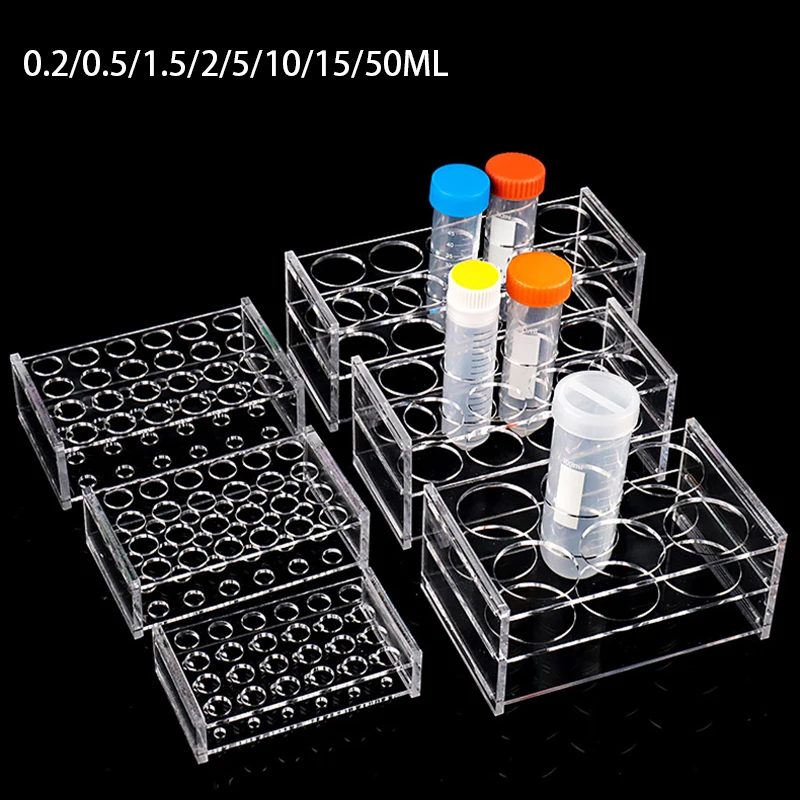 Lab Equipment - Perlengkapan sekolah, rak tabung tes 0.2ML/0.5ML/1.5ML/2ML/10ML/15ML/50ML