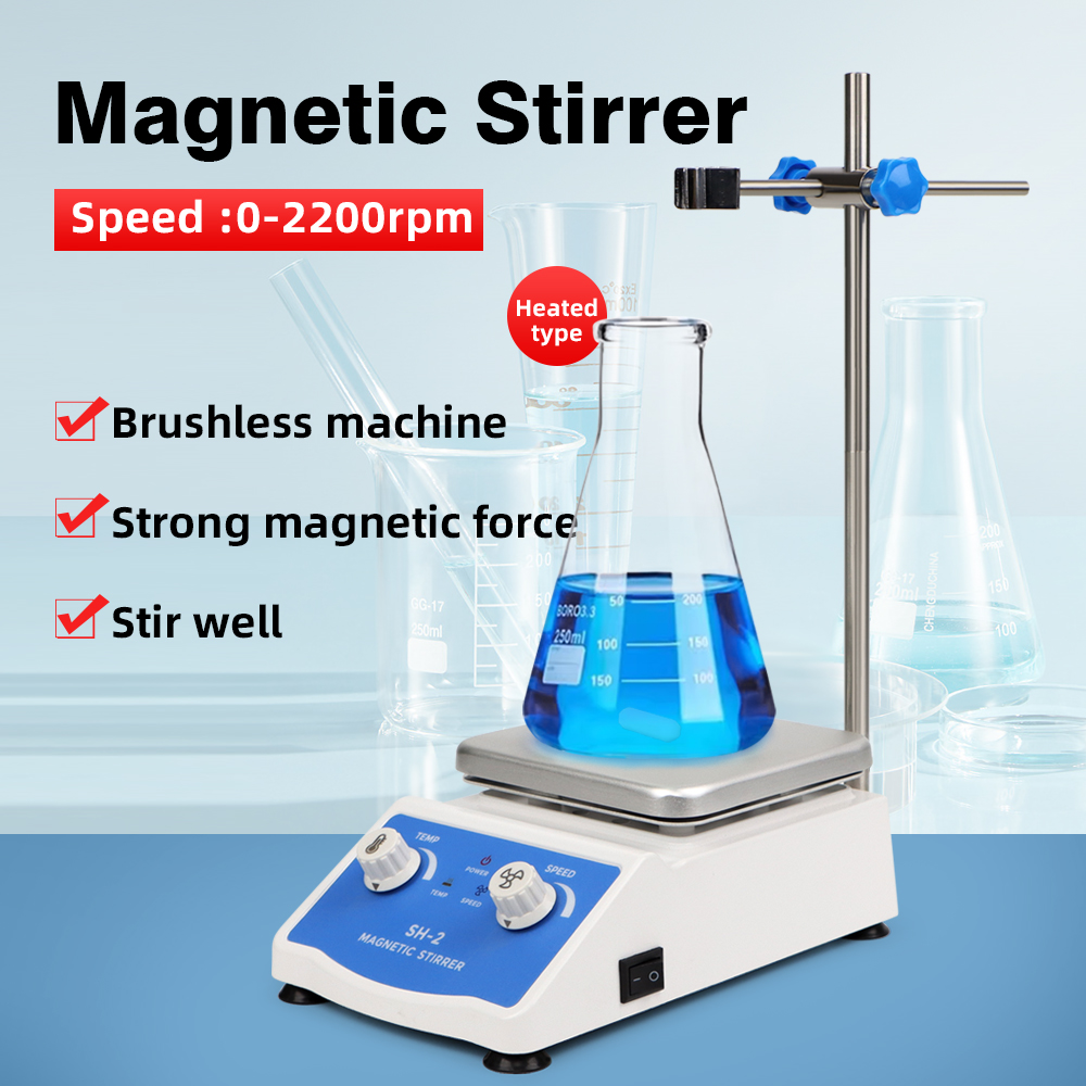 Lab Magnetic Stirrer Hot Plate - Mixer pengaduk magnetik pemanas 1000ml, mesin