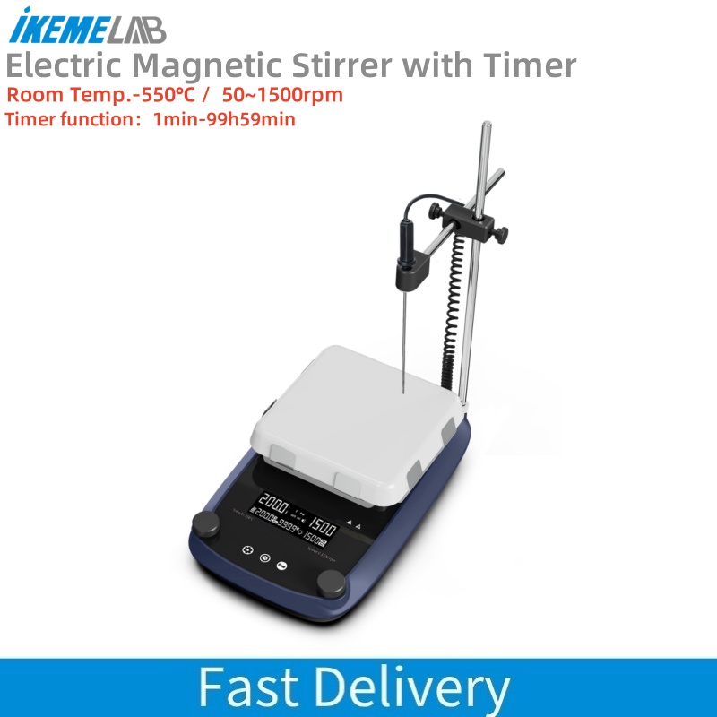 Lab Magnetic Stirrer Hot Plate - IKEME LCD Digital Display Pengaduk Magnetik
