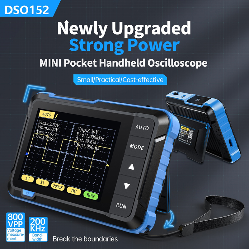 Fnirsi Digital Oscilloscope Handheld - FNIRSI DSO152 osiloskop Digital genggam Mini