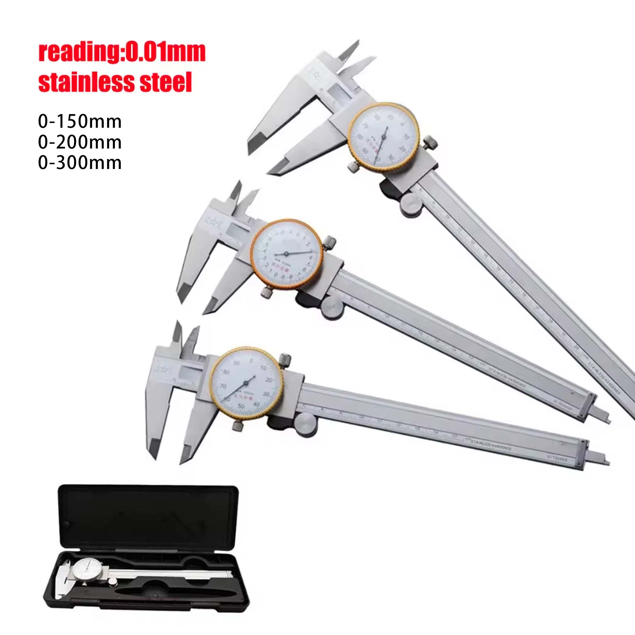 Digital Caliper 150Mm Stainless Steel - Kaliper Dial 0.02mm Presisi Tinggi Industri