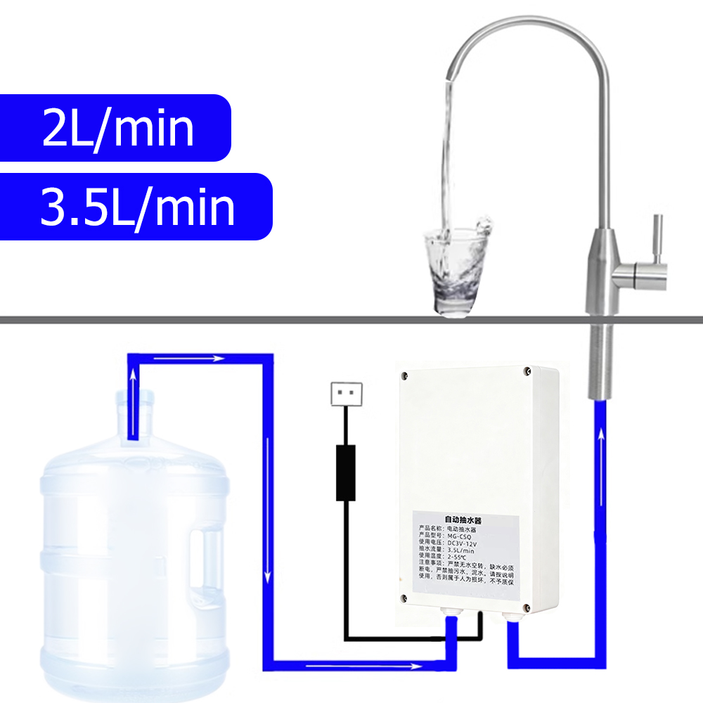 Mini Peristaltic Pump 12V - Pompa Air Listrik Keran Dapur Karavan