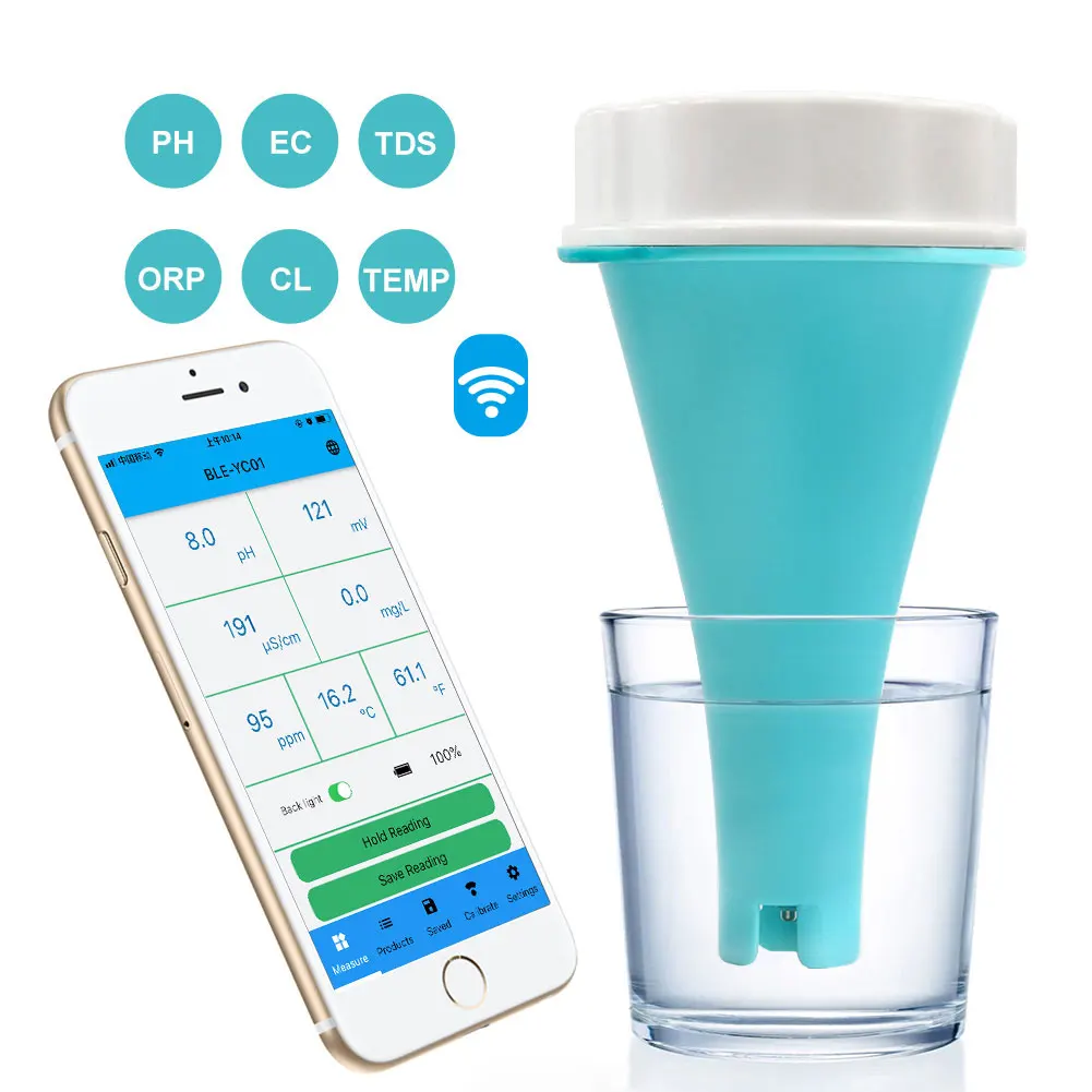 Ph Meter Digital Water Tester - 6 in 1 Alat Ukur Kualitas