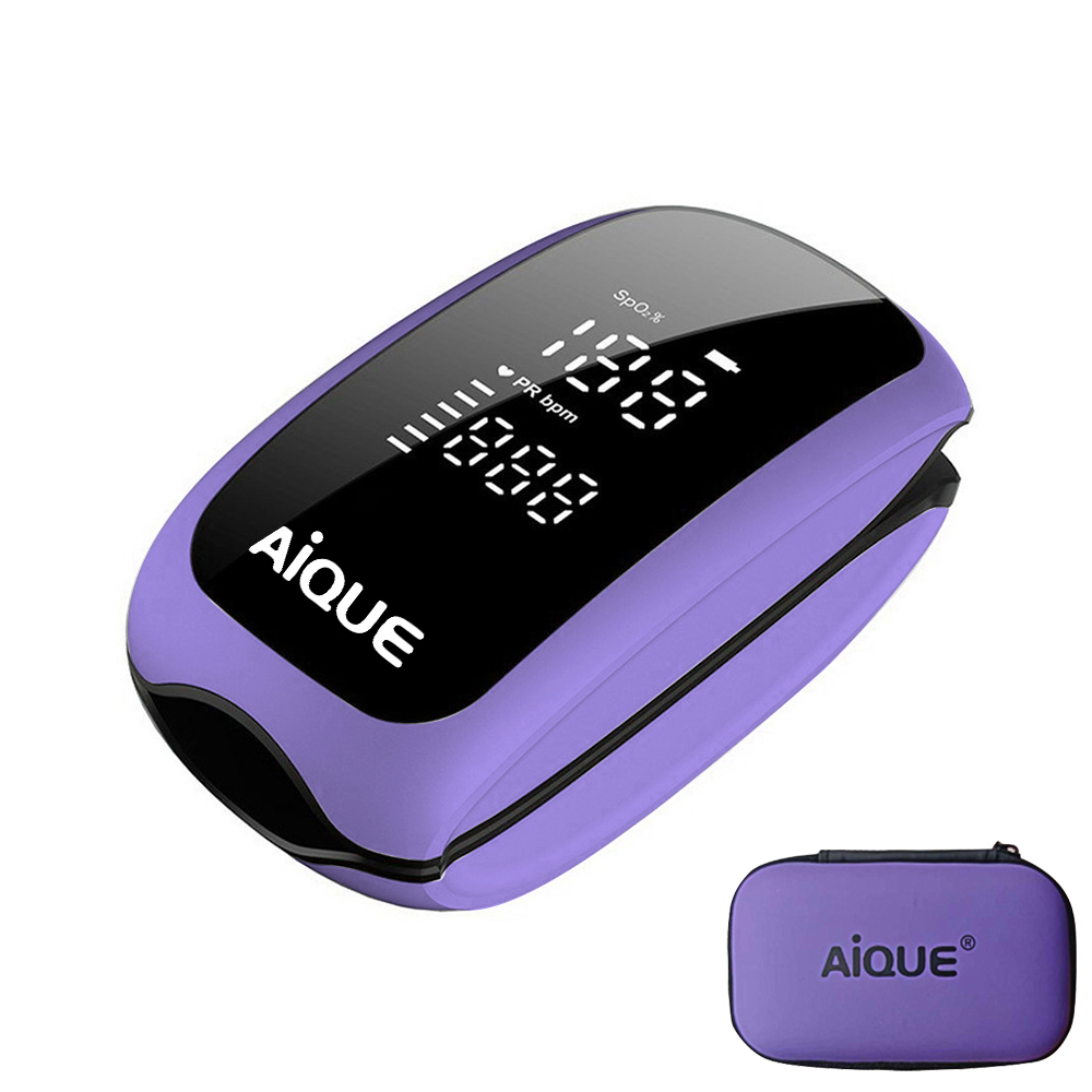Pulse Oximeter Fingertip Rechargeable - AiQUE Oksimeter Denyut Jari Digital Isi