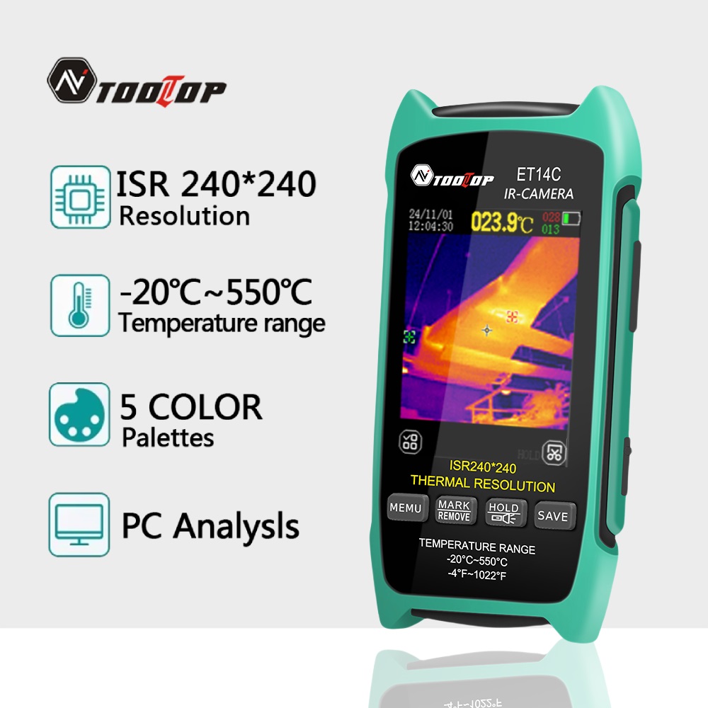 Thermal Imaging Camera Pcb Repair - Kamera Pencitraan Termal Portabel TOOLTOP ET14C