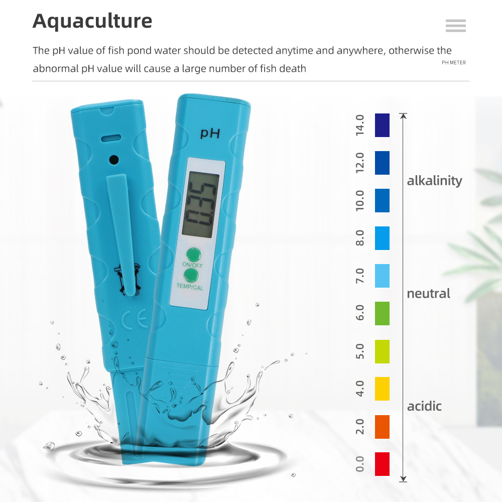 Ph Meter Digital Water Tester - Pena Saku Akuarium Meter PH 0.01