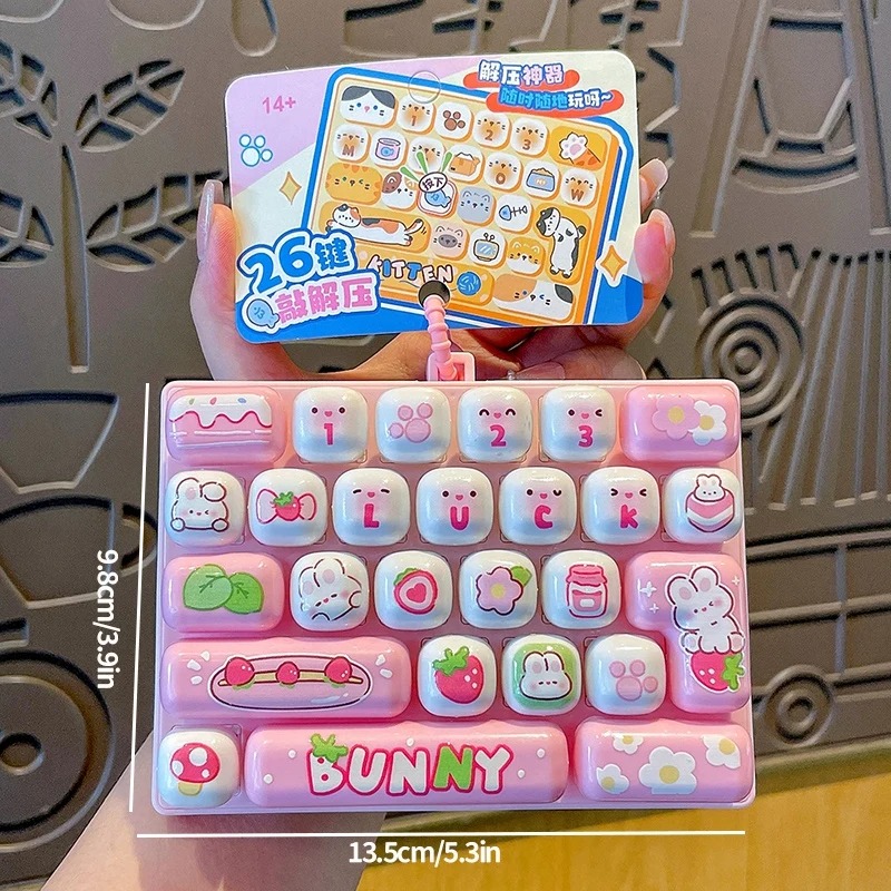 26-Grid Anti-Stress Keyboard K - Packaging ulasan dan harga