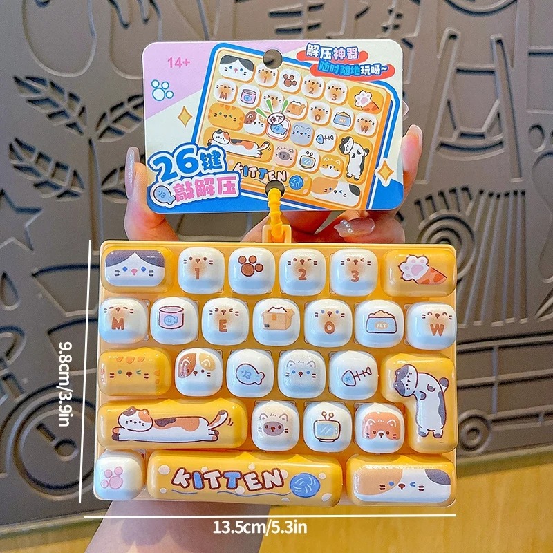 26-Grid Anti-Stress Keyboard K - Packaging ulasan dan harga