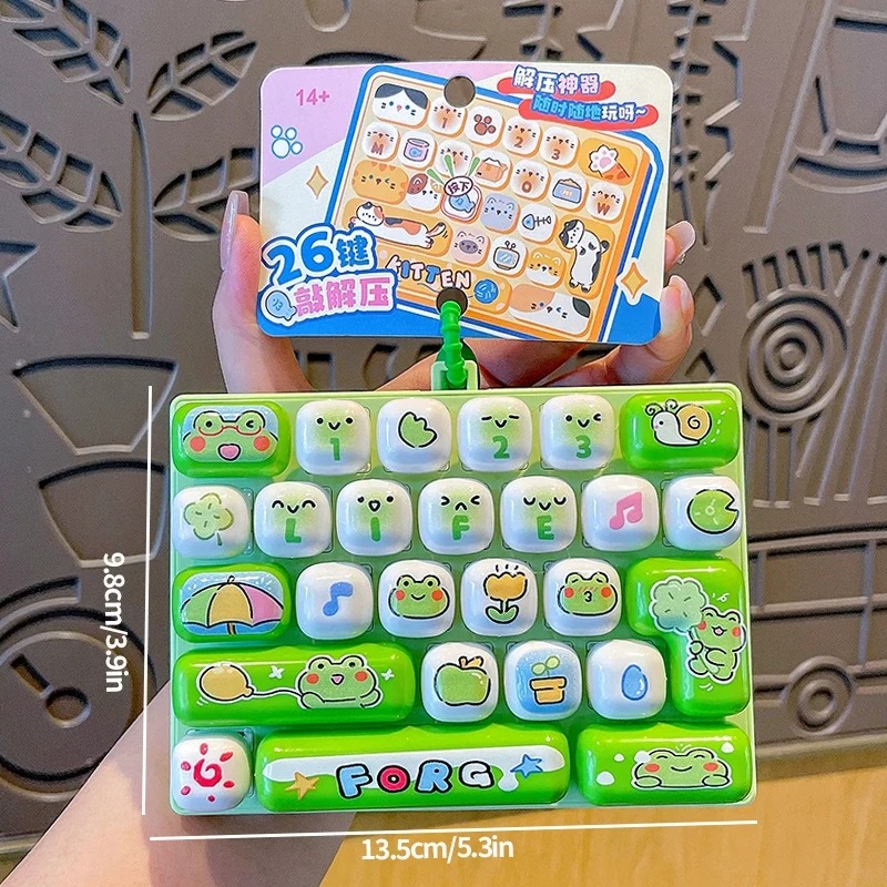 26-Grid Anti-Stress Keyboard K - Packaging ulasan dan harga