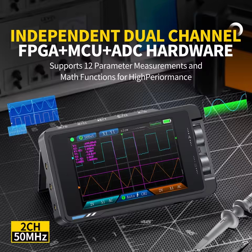FNIRSI DS215H Osiloskop Digita - Fnirsi Digital Oscilloscope Handheld ulasan dan harga
