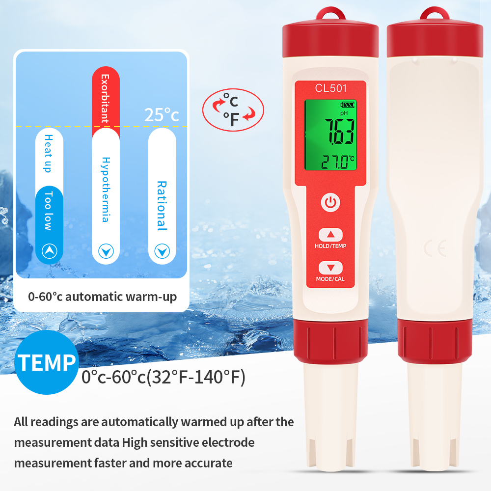 Pendeteksi suhu air Digital, P - Ph Meter Digital Water Tester ulasan dan harga