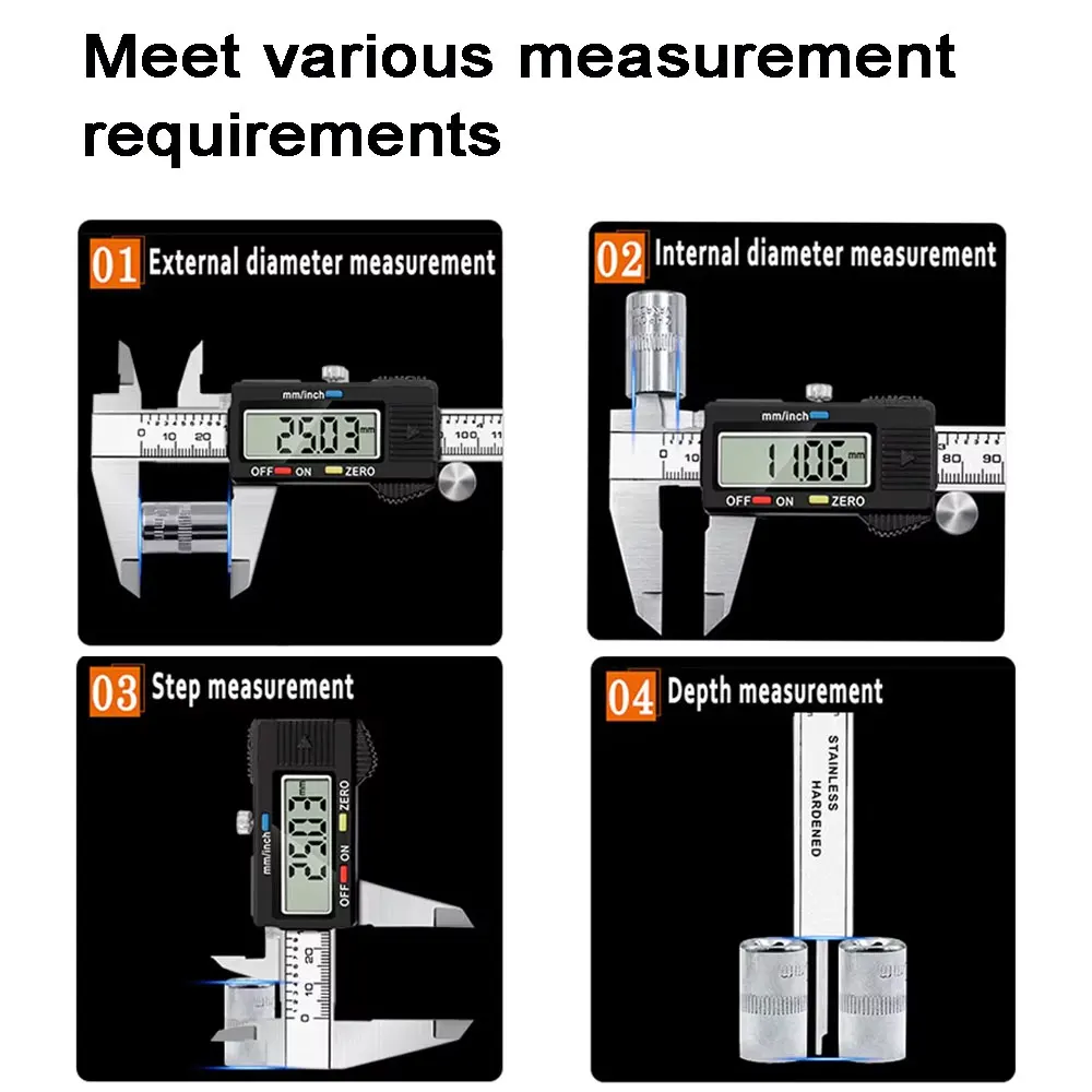 Kaliper Digital Presisi Tinggi - Digital Caliper 150Mm Stainless Steel ulasan dan harga