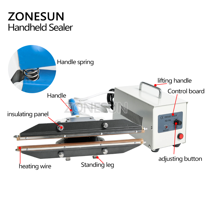 ZONESUN 400mm Mesin Penyegel I - Plastic Bag Impulse Heat Sealer ulasan dan harga