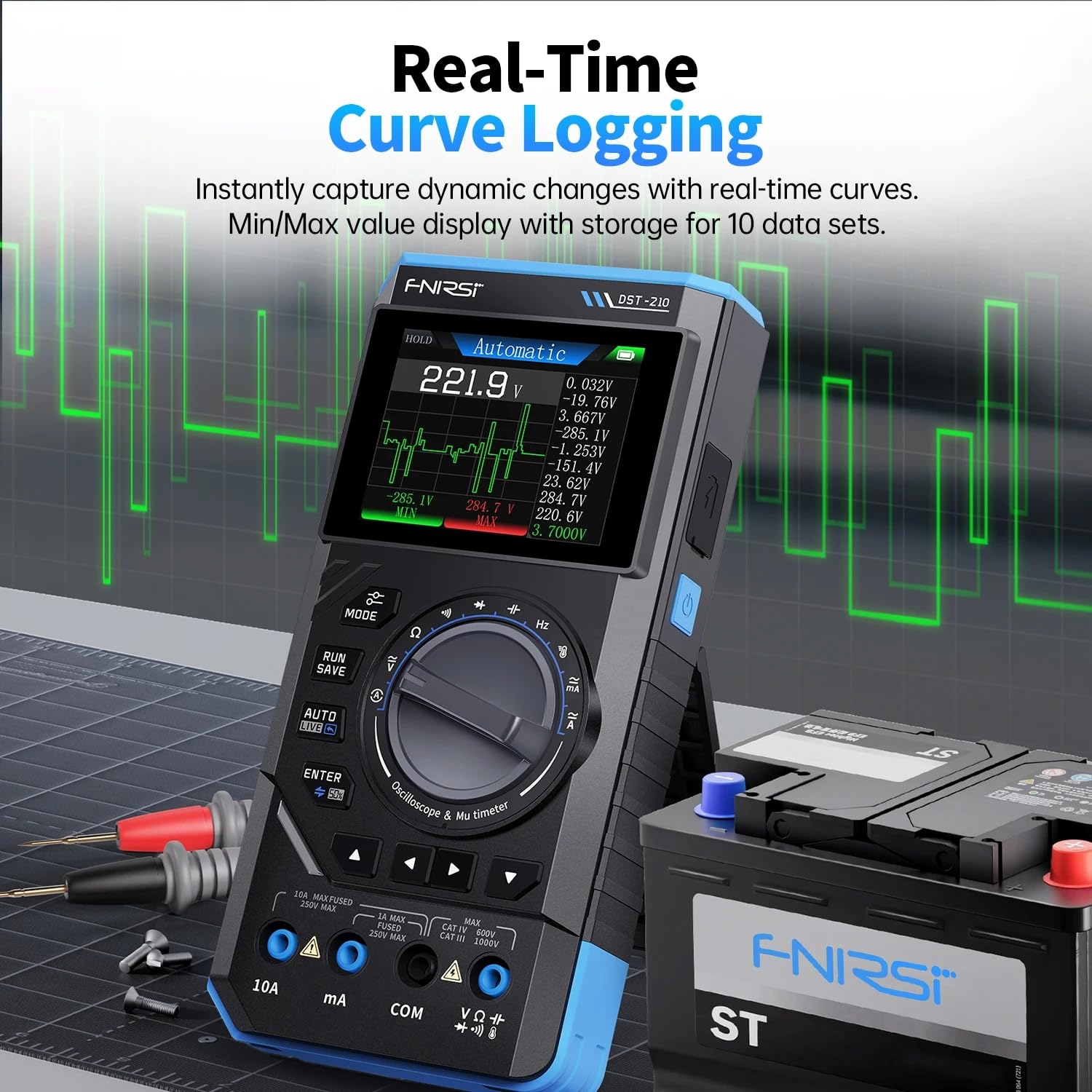 FNIRSI DST-210 Osiloskop Gengg - Fnirsi Digital Oscilloscope Handheld ulasan dan harga