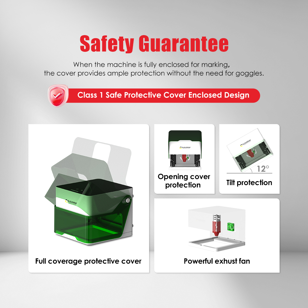 Cloudray mesin pengukir Laser  - Fiber Laser Marking Machine 30W ulasan dan harga