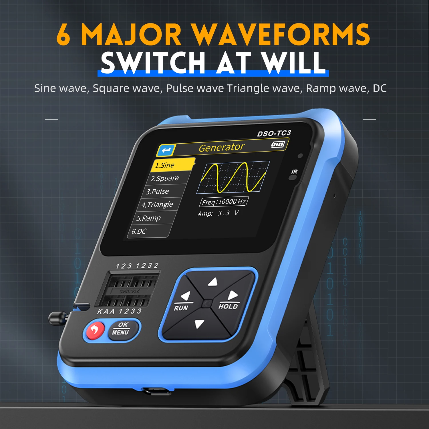 DSO-TC3 Osiloskop Digital Geng - Fnirsi Digital Oscilloscope Handheld ulasan dan harga