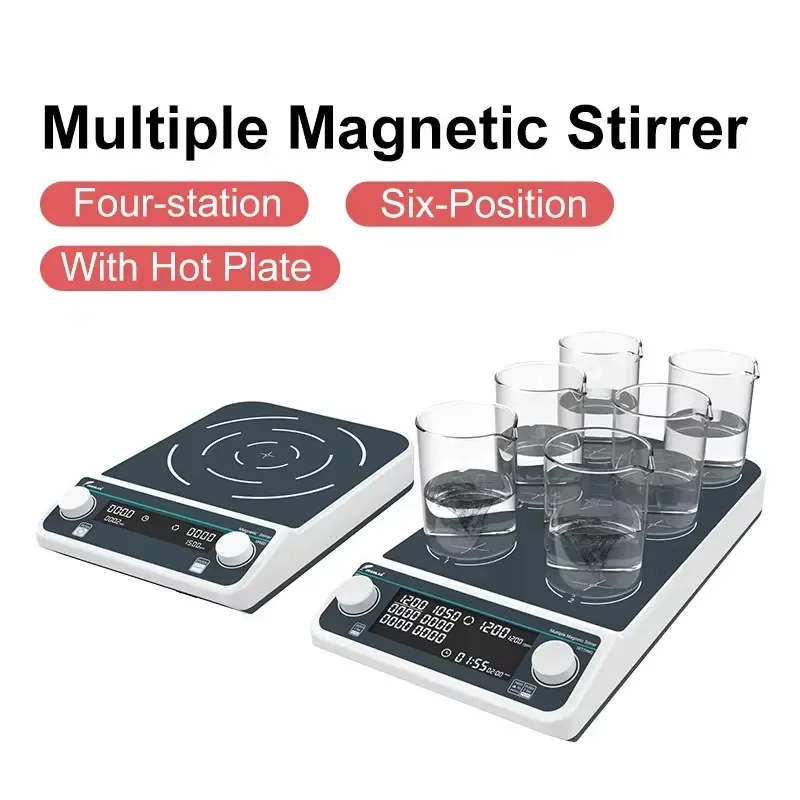 Empat Stasiun Enam Posisi Bebe - Lab Magnetic Stirrer Hot Plate ulasan dan harga