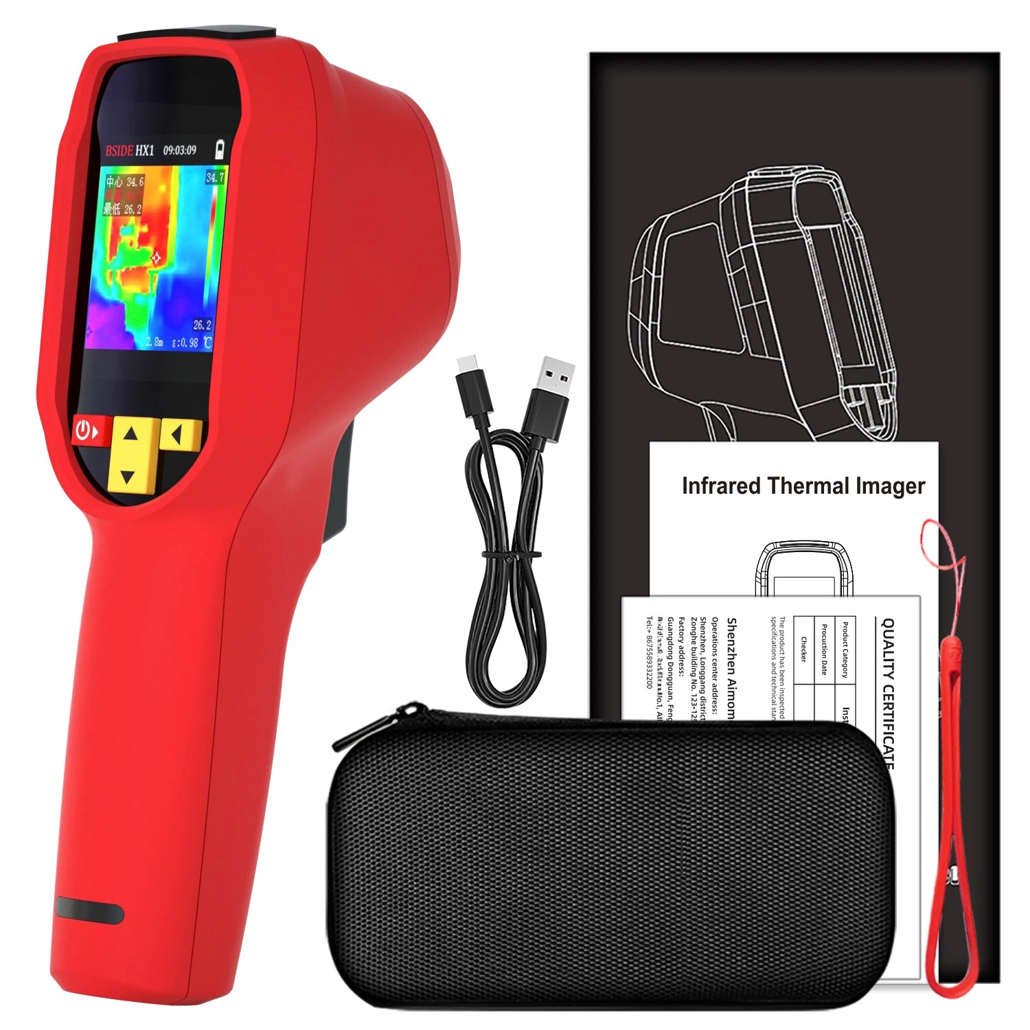 BSIDE HX1 240X240 Pencitraan T - Thermal Imaging Camera Pcb Repair ulasan dan harga