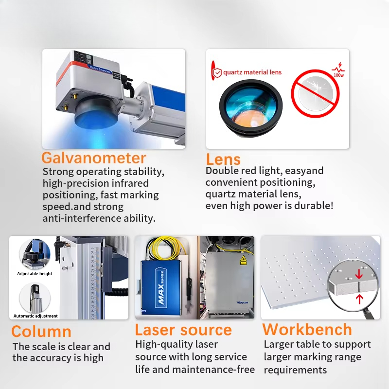 Mesin Penanda Laser Serat JUNF - Fiber Laser Marking Machine 30W ulasan dan harga