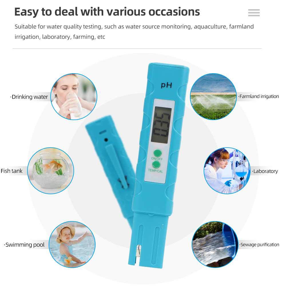 Pena Saku Akuarium Meter PH 0. - Ph Meter Digital Water Tester ulasan dan harga
