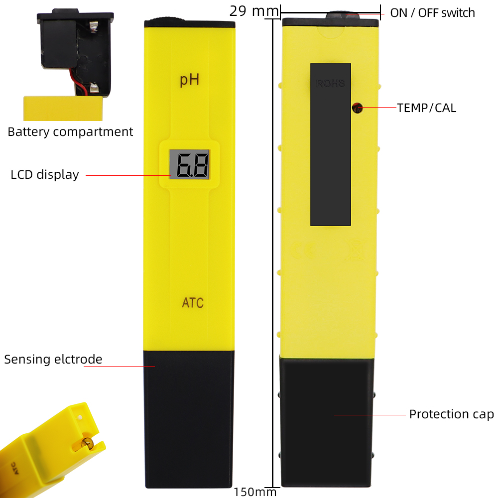 Digital PH Meter Pena Saku Tes - Ph Meter Digital Water Tester ulasan dan harga