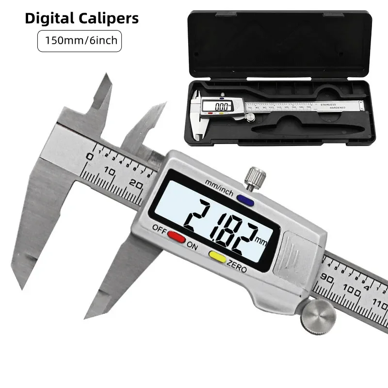 Alat pengukur kaliper Digital  - Digital Caliper 150Mm Stainless Steel ulasan dan harga