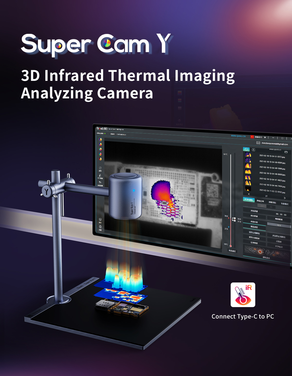 QIANLI Super Cam Y Pro 3D penc - Thermal Imaging Camera Pcb Repair ulasan dan harga