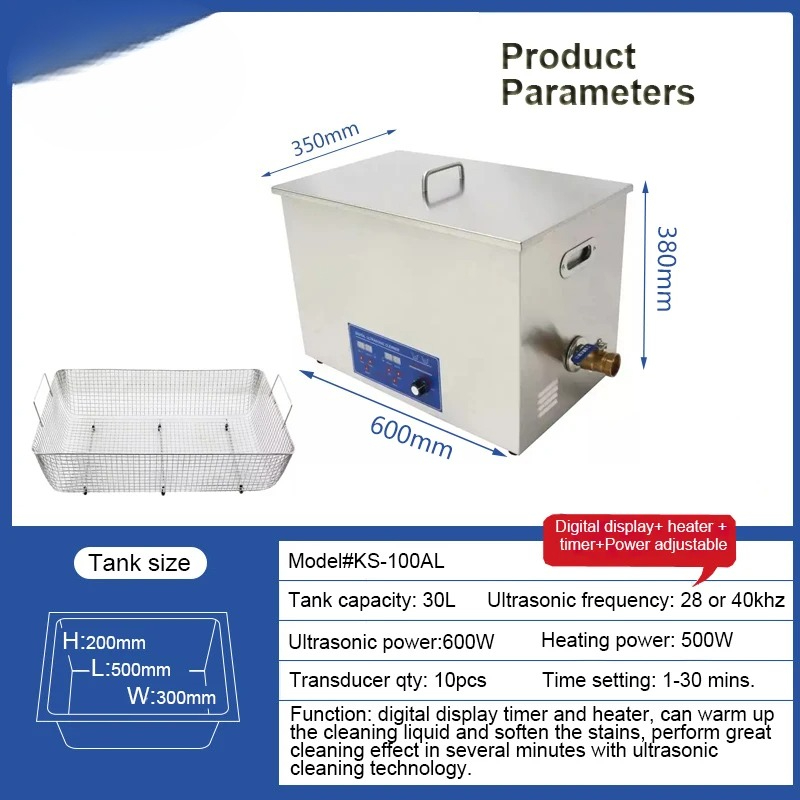 28KHZ 30L Mesin Pembersih Ultr - Ultrasonic Cleaner 30L Industrial ulasan dan harga