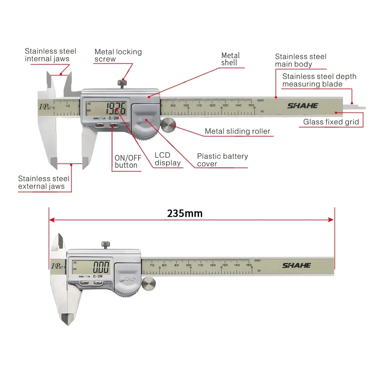 Penggaris Vernier kaliper Digi - Digital Caliper 150Mm Stainless Steel ulasan dan harga