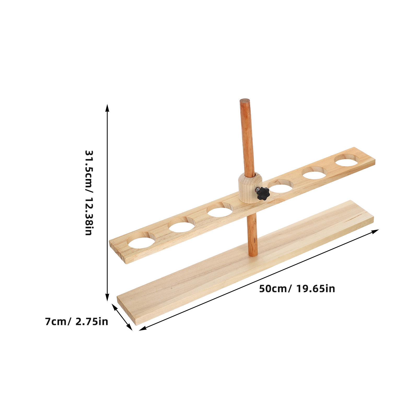 Penyangga Corong Kayu 6 Lubang - Lab Equipment ulasan dan harga